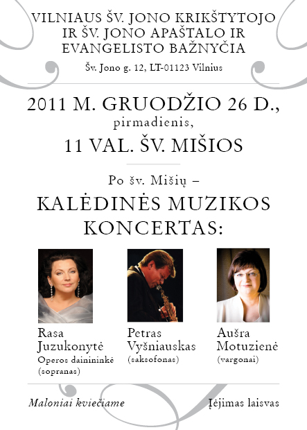 Kalėdinis koncertas Vilniaus anykštėnams